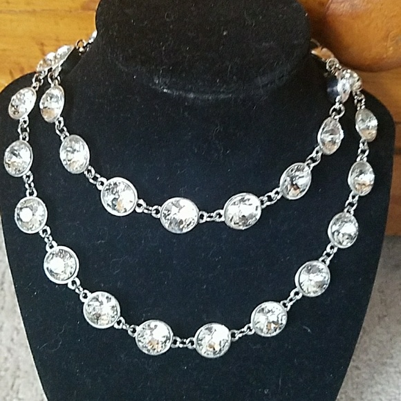 Large Rhinestone Necklace | Poshmark
